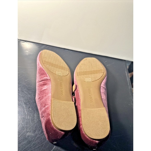 Sam & Libby Women Size 8.5 Fredi Mary Jane Flat Black Cherry - Picture 8 of 11